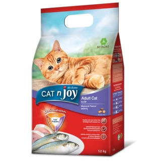 [จัดส่งจากคลัง] CAT N JOY Triple Protection แค็ท เอ็นจอย อาหารเม็ดรสปลาทู สำหรับแมวโตทุกสายพันธุ์ 1.2 kg [8856801002253]