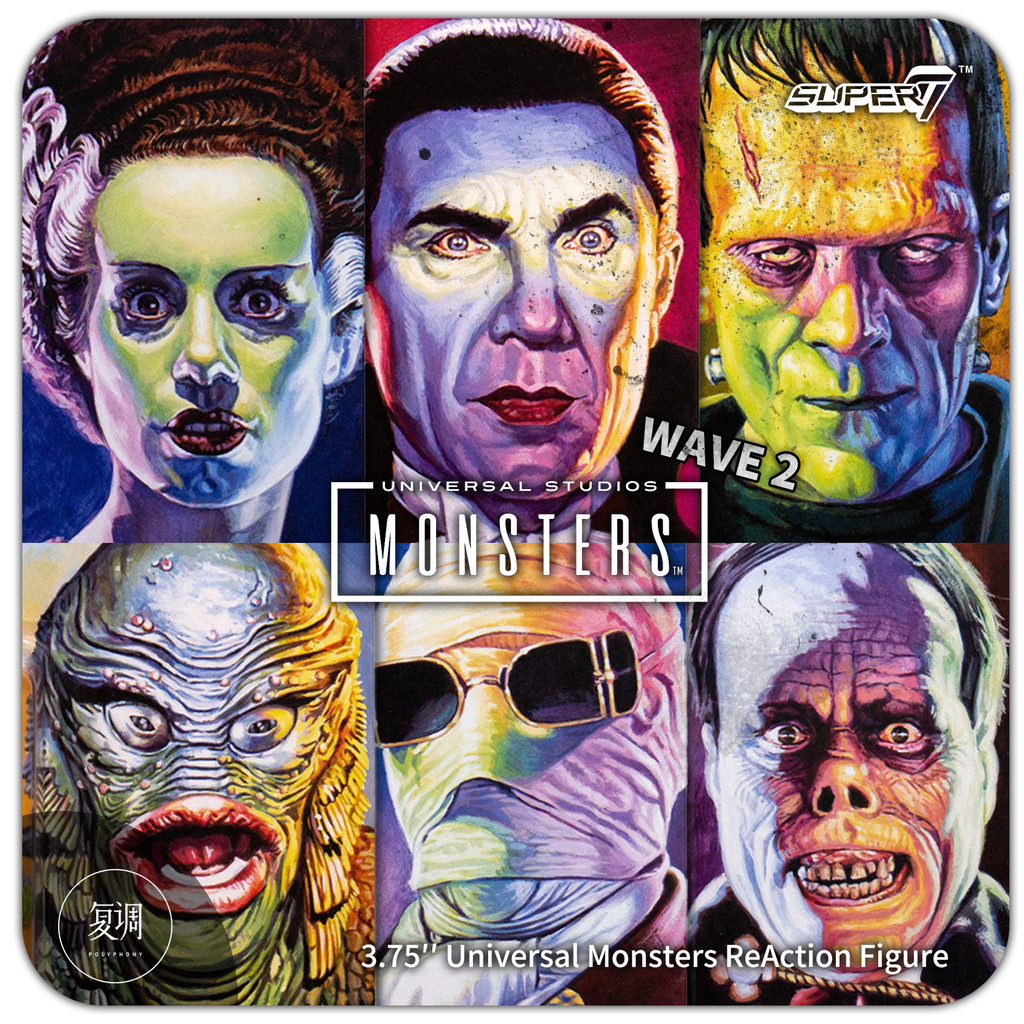 พร้อมสต็อก Super7 Universal Monster Hanging Card Series 2 สัตว์ประหลาด