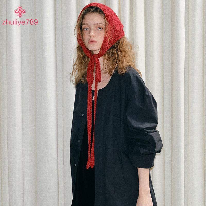 <zhuliye789>Retro HollowถักHeadscarf Lace-upสามเหลี่ยมTurbanแฟชั่นเข็มขัดอุปกรณ์เสริมNice