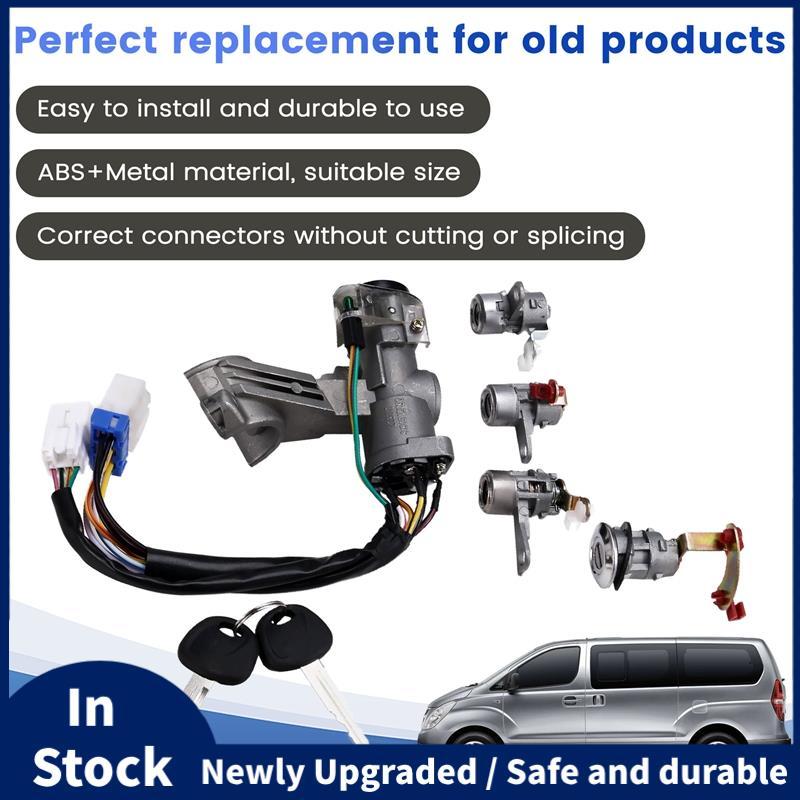 819054A610 ล็อครถ + KEYS และ CYLINDER ชุดล็อคสําหรับ I800 H1 Starex H-1 2002 รถ 8185-4A610