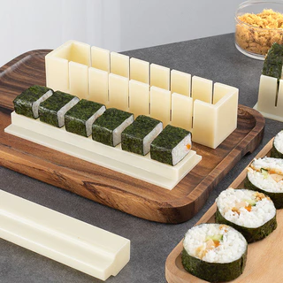 ซูชิแม่พิมพ์เครื่องมือ DIY 3 ชิ้น แม่พิมพ์ทรงกลมและรูปหัวใจ ทำข้าวห่อสาหร่ายหรือคิมบับได้ ใช้งานง่าย