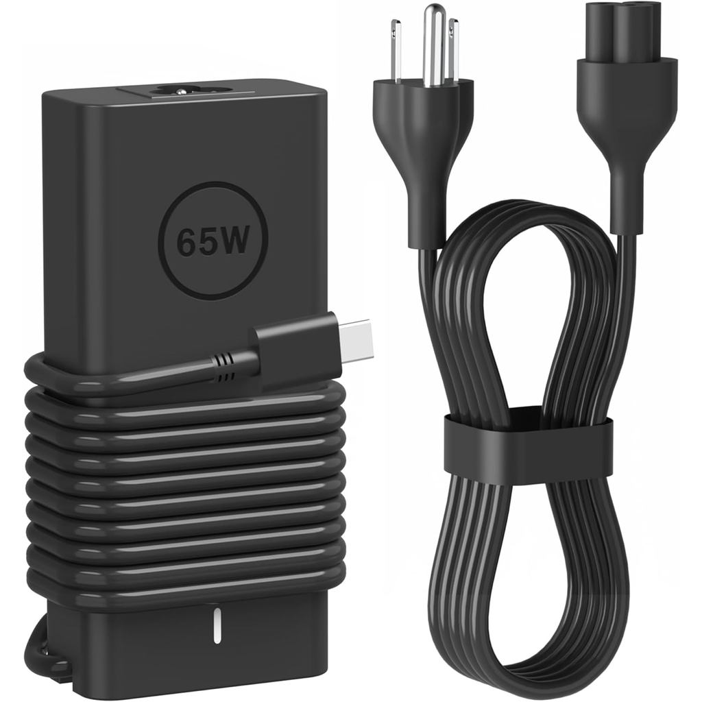 65W 60W USB C Laptop Charger เข้ากันได้กับ Dell Laptop Charger คอมพิวเตอร์ Type C Fast Power Adapter