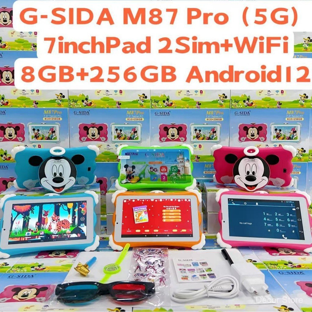 แท็บเล็ตพีซีข้ามพรมแดน/G-SIDA/M87Pro/23cm แท็บเล็ตสําหรับเด็ก Call SIM + WiFi