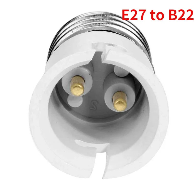 4pcs E27 ถึง B22, B22 ถึง E27 ซ็อกเก็ตอะแดปเตอร์ 250V2A PBT ที่อยู่อาศัย CE Rohs โคมไฟ LED ฐานผู้ถือ