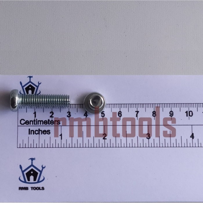 JP M8 x 30 Bolt Pan Machine Screw Plus ไขควง +