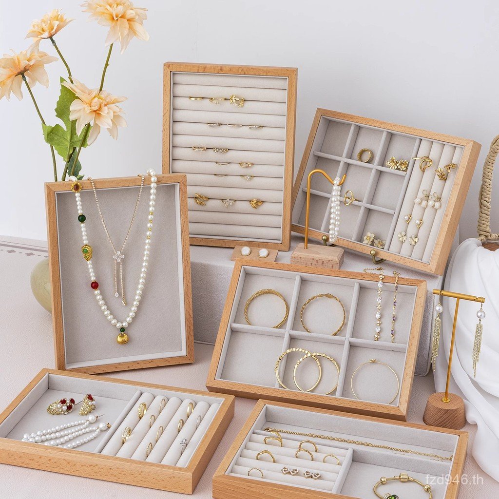 สร้อยข้อมือสร้อยข้อมือสร้อยคอเครื่องประดับถาดแสดงเครื่องประดับการจัดเก็บเครื่องประดับแหวนบีชต่างหูเค