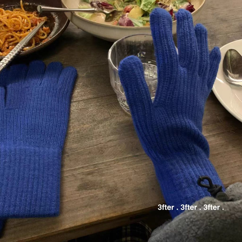 ถุงมือหรูหรา FZDAZI ซับขนแกะ อบอุ่นสำหรับฤดูหนาว - รูปที่ 4