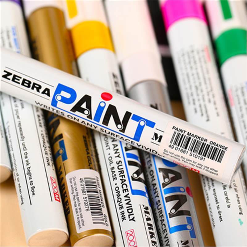 ZEBRA ZEBRA ปากกาสี Oily Marker ZEBRA MOP-200M ปากกาลายเซ็นปากกายาง Touch-Up ปากกา 11/24