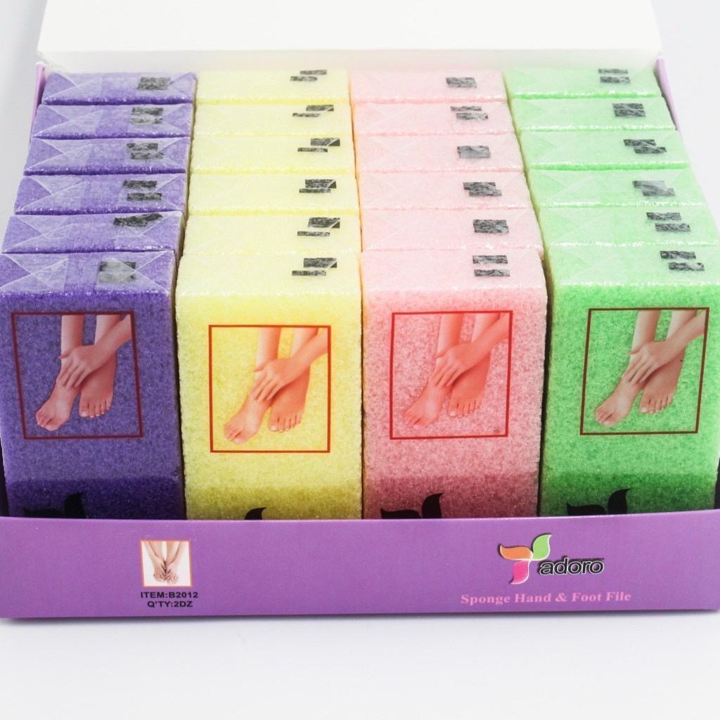 ยกโหล 12 ชิ้น โฟมขัดส้นเท้าเเตก โฟมขัดเท้า คละสี ที่ขัดเท้า โฟมสำหรับขัดส้นเท้า