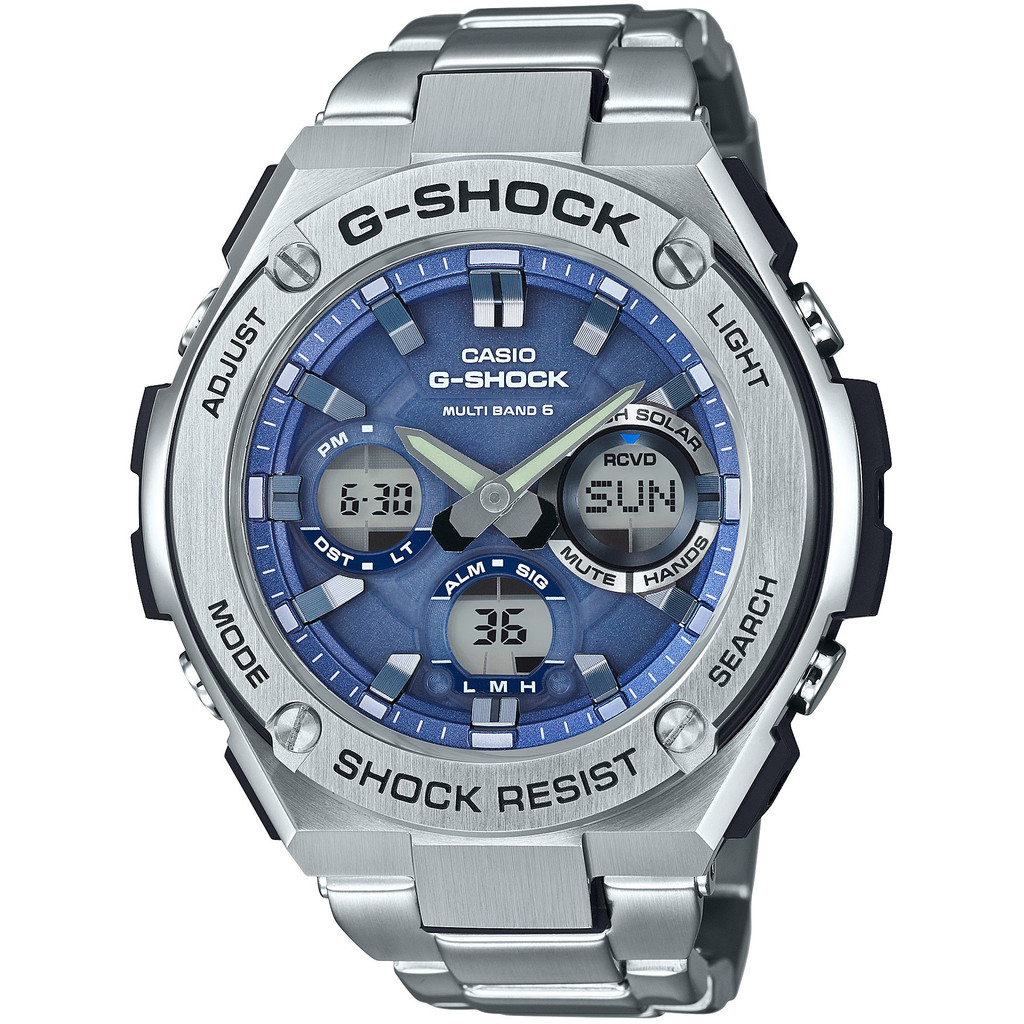 Casio GST-W110 G-STEEL นาฬิกาข้อมือระบบโซลาร์