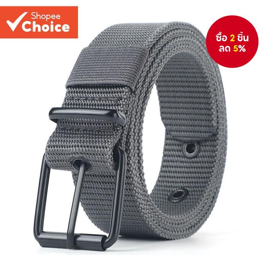 ผู้ชายเข็มขัดถักไนลอนสไตล์เกาหลีการออกแบบที่เรียบง่ายสําหรับวัยรุ่นกลางแจ้งการฝึกทหารสวมใส่ทุกวัน