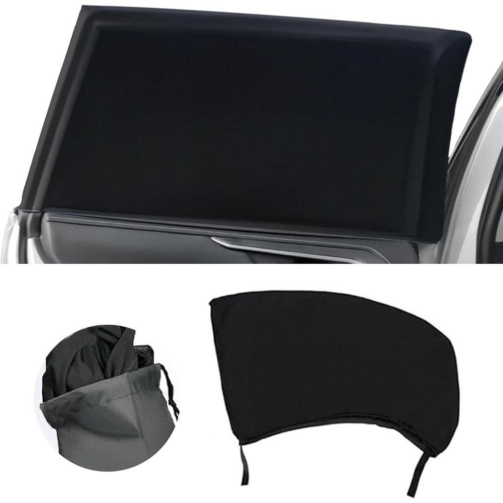 Car Window Shades 2 Pack, FOLUMAD Side Car Window Rear Sun Shades for Baby, Anti-UV Protection Breat