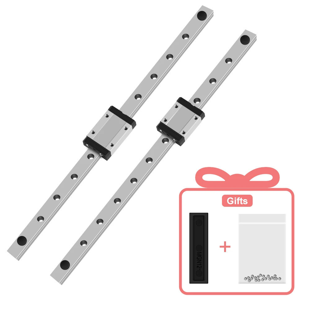 MGN Miniature Linear Rail สไลด์ 1pcs MGN12 Linear Guide + 1pcs MGN12C/MGN12H Carriage MGN12 200 250 