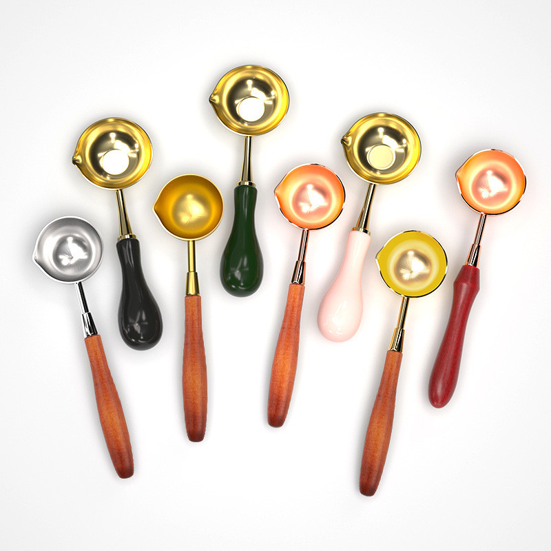 Lacquer Seal Seal Sealing Tool Lacquer Supplies Aromatherapy White Wax Lacquer ช้อนเตา Lacquer chnmi