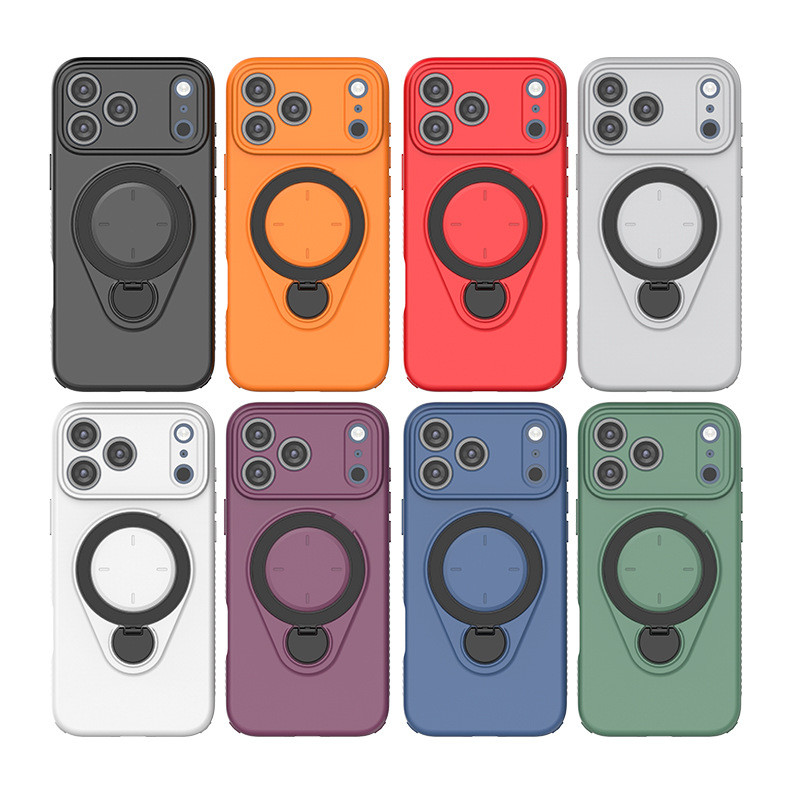 เหมาะสําหรับเคสโทรศัพท์ Apple ipone17promax แม่เหล็ก 16 วงเล็บกันกระแทกเคสป้องกันโทรศัพท์ 15