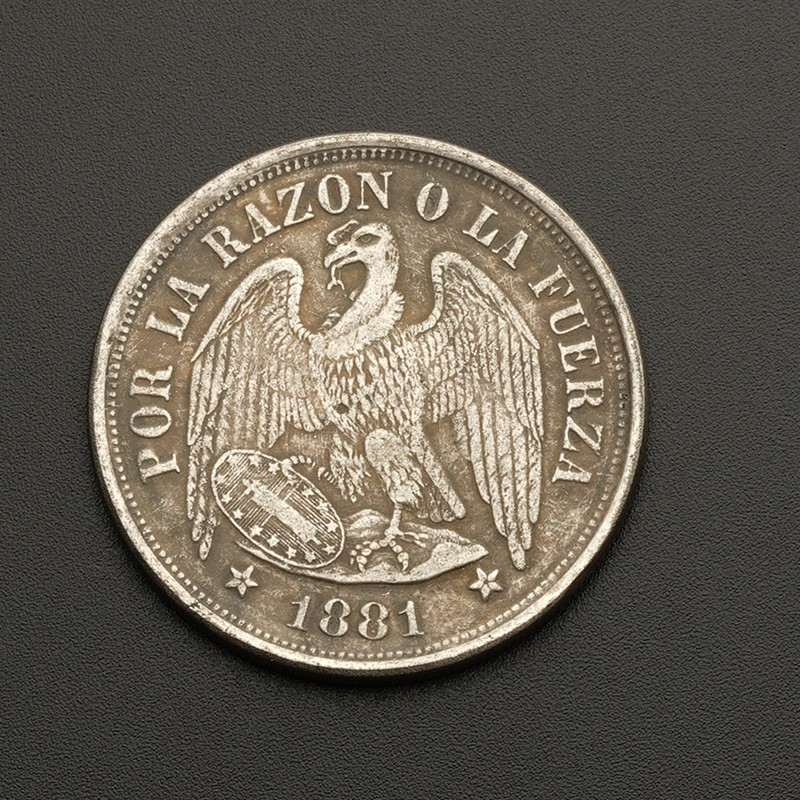 1881 เหรียญทองแดงเม็กซิกัน Trading เหรียญโบราณ Creative ตกแต่งเหรียญเครื่องประดับโบราณหัตถกรรมคอลเลก