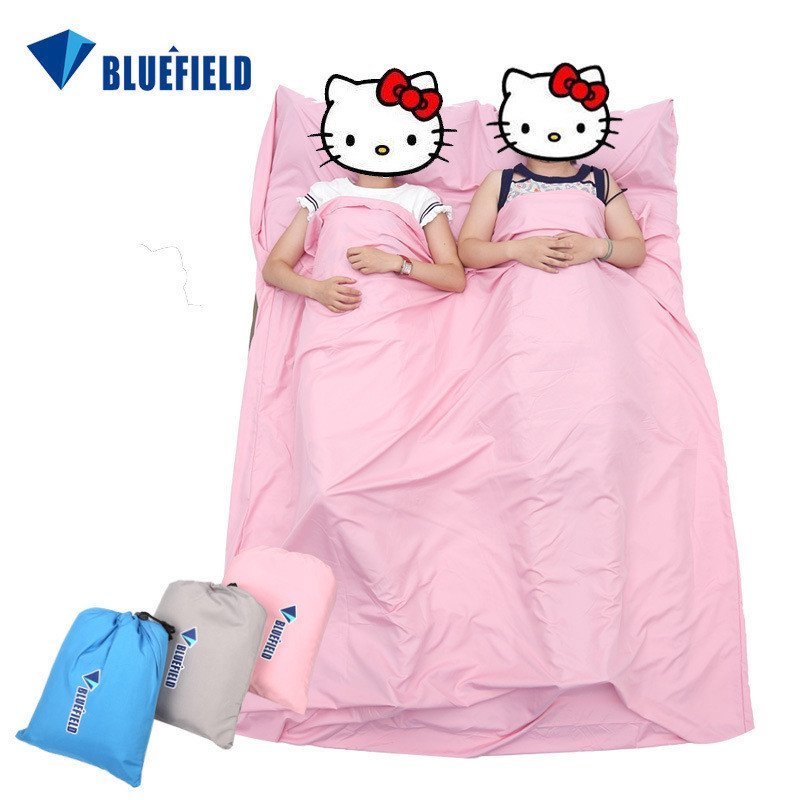 ถุงนอน ผู้ผลิตถุงนอน Chunya Spinning bluefield bluefield ถุงนอนคู่ Travel Liner Camping Thin Style H