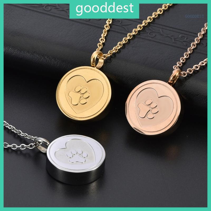 GOO Pet Urn สร้อยคอสําหรับสุนัขแมวสัตว์เลี้ยงเครื่องประดับศพ Keepsakes Unisex