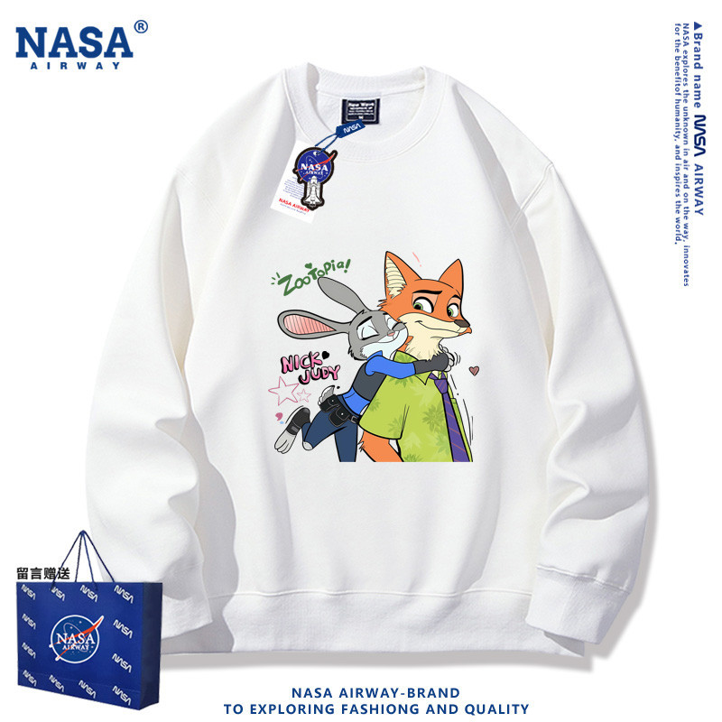 Zootopia การ์ตูนดีไซน์ ยูนิเซ็กส์ เสื้อผ้ากลมคอ – เหมาะสำหรับฤดูใบไม้ร่วง / ฤดูหนาว