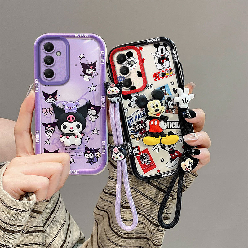 เคสซิลิโคนกันกระแทกพร้อมสายคล้องมือ สําหรับ Samsung Galaxy S25/S24/S23/S22 Series รองรับ S25/S25+/S25 Ultra/S25 Edge/S24/S24 FE/S24+/S24 Ultra/S23/S23 FE/S23+/S23 Ultra/S22/S22+/S22 Pro/S22 Ultra 5G