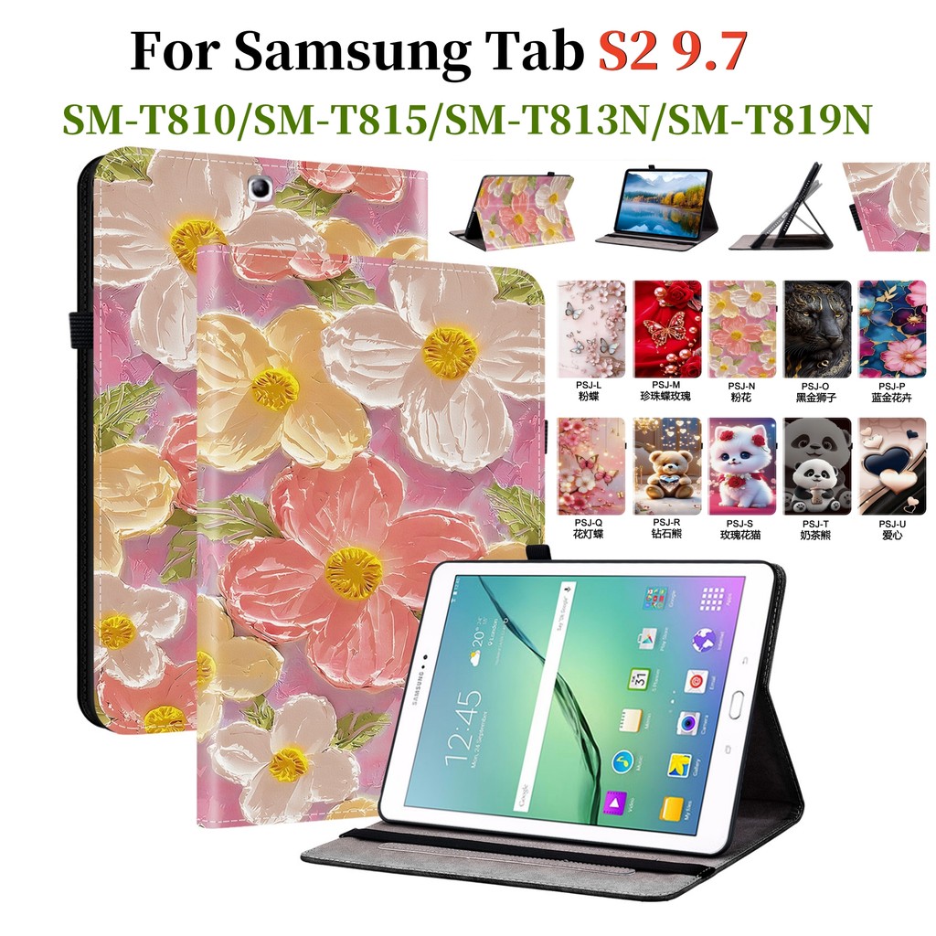 สําหรับ Samsung Galaxy Tab S2 9.7 2015 คุณภาพสูงหนังฝาครอบ SM-T810 SM-T815Y SM-T813N SM-T819N SM-T81