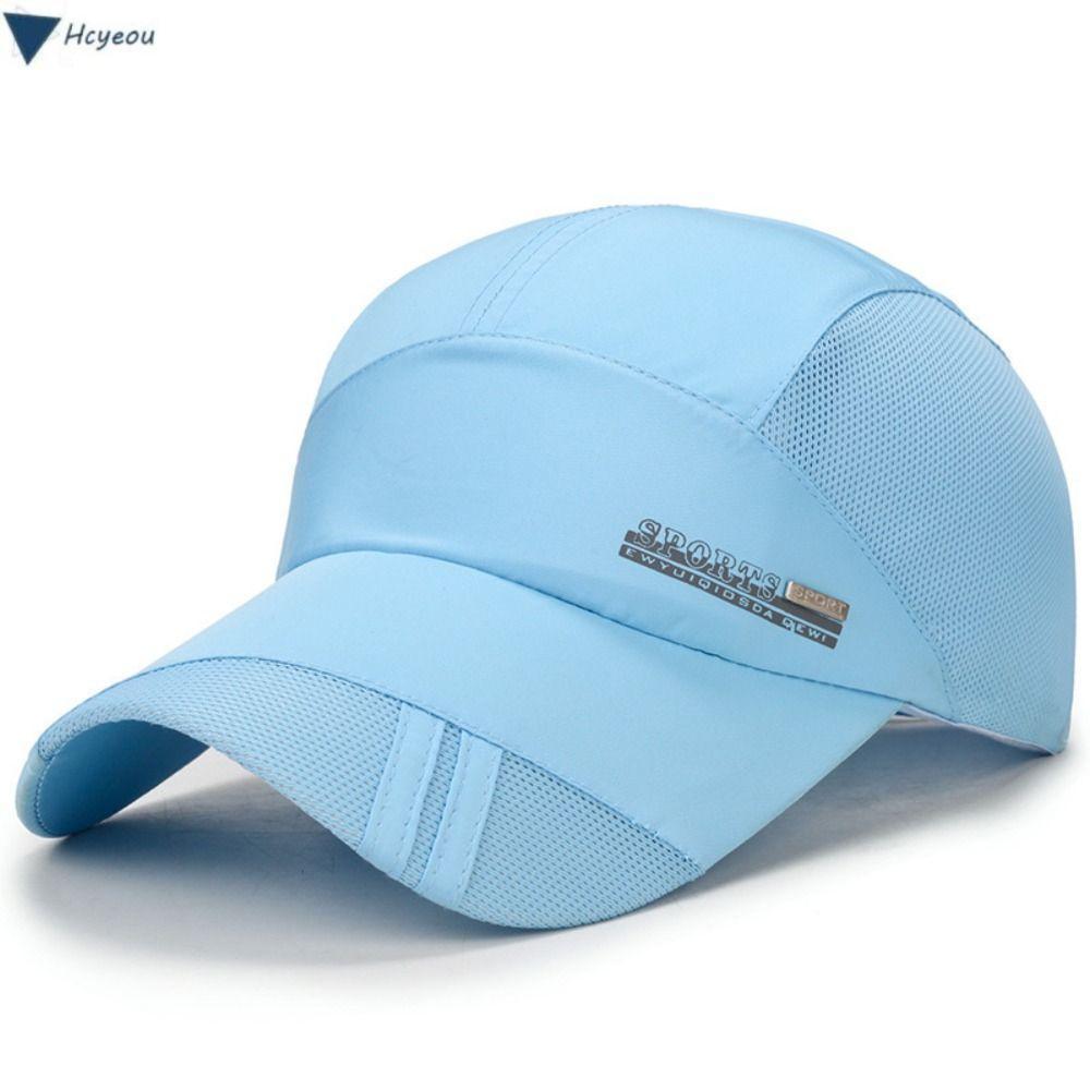 HCYEOU หมวกเบสบอล, หมวกตาข่ายปรับได้แห้งเร็ว, ระบายอากาศได้พร้อมVisor Breathable Unisex Running Viso