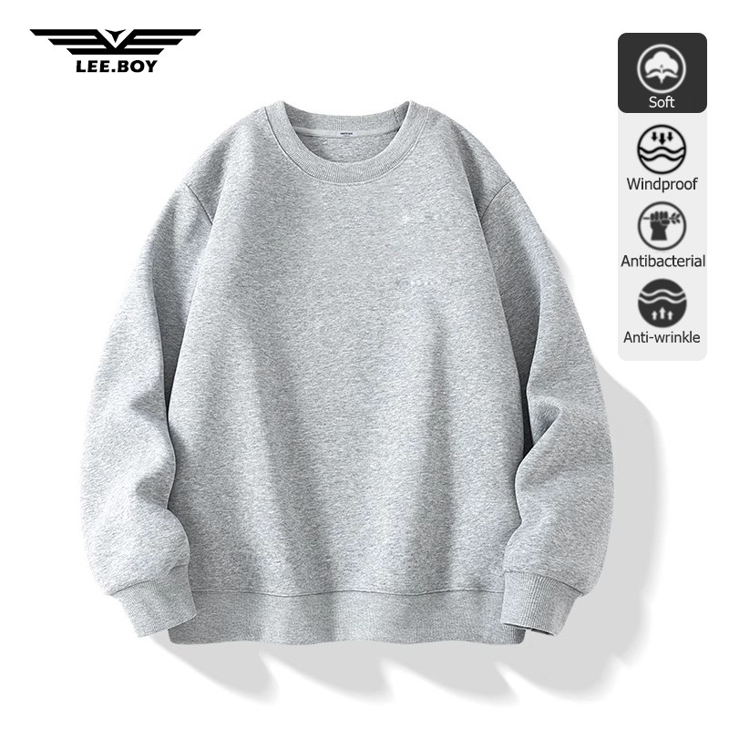 เสื้อกันหนาวผู้ชาย ผ้าสำลีใส่สบาย ฤดูใบไม้ร่วงและฤดูหนาว แฟชั่นเรียบง่าย [5สีM-3XL] ⚡️ พร้อมส่ง⚡️