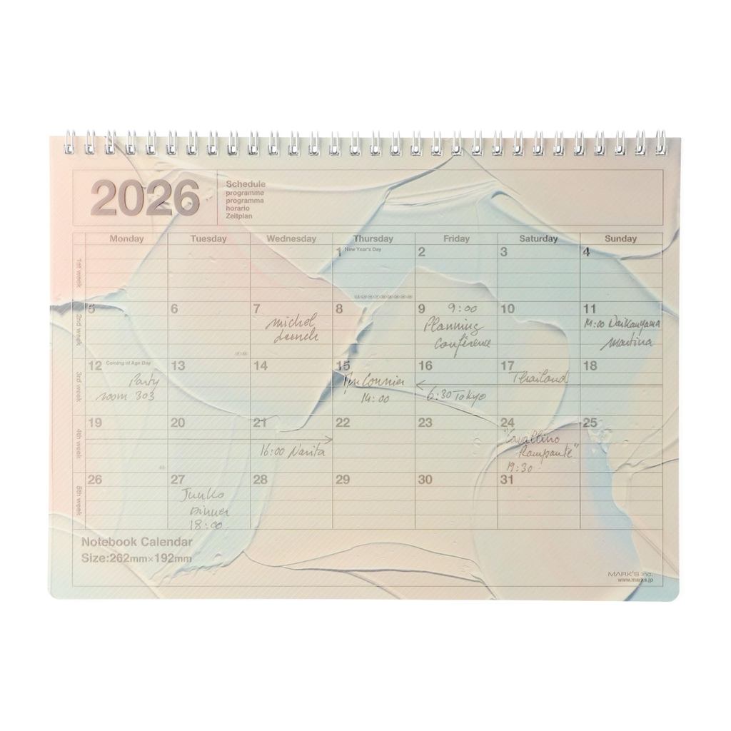 Planner 2026 Schedule Book Starting January Monthly Block B5 Variant Notebook Calendar M / Yoshiki O