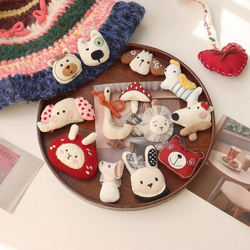 เข็มกลัดสัตว์สไตล์เกาหลี โบฮีเมียน น่ารักสำหรับ DIY และตกแต่ง
