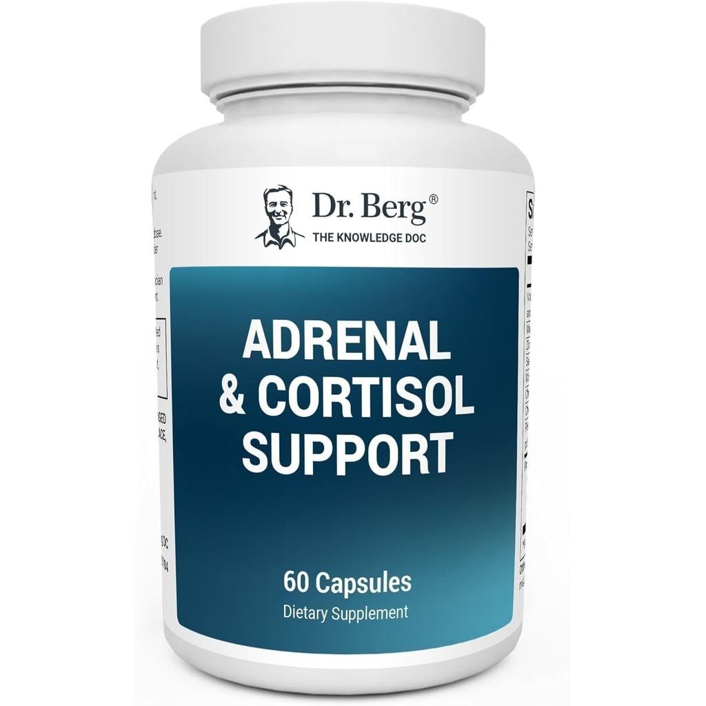 ดร. Berg Adrenal & Cortisol Capsules - อาหารเสริม Adder & Cortisol Manager - Mood, Focus, Relaxation