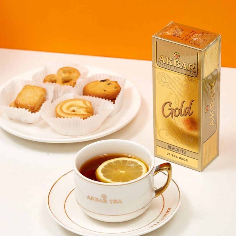 AKBAR ศรีลังกานําเข้า Golden Series Ceylon Earl Grey Black Tea Jasmine Green Tea Bag ถุงชา 01130