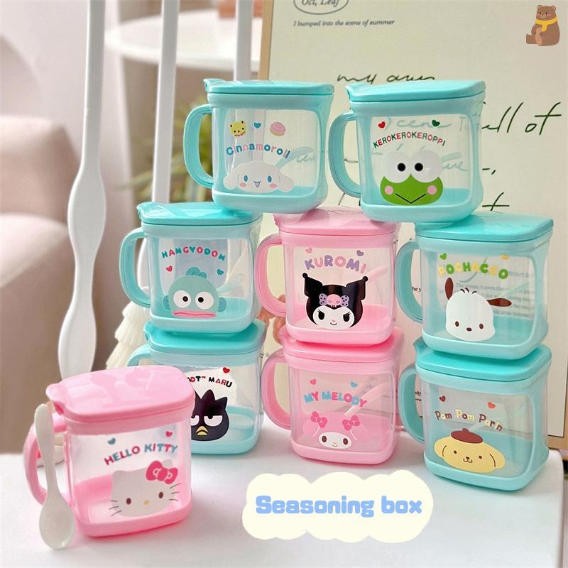 [TA] Sanrio Hello Kitty Kitchen Seasoning Box Kuromi Melody Cinnamoroll Msg เกลือน้ําตาล Jar ในครัวเ
