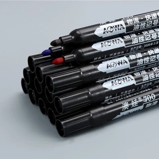 ปากกาสี 3 ด้าม ปากกาเมจิก และปากกามาร์กเกอร์ แห้งเร็ว กันน้ำ มีให้เลือก 3 สี ได้แก่ สีดำ สีแดง และสีน้ำเงิน