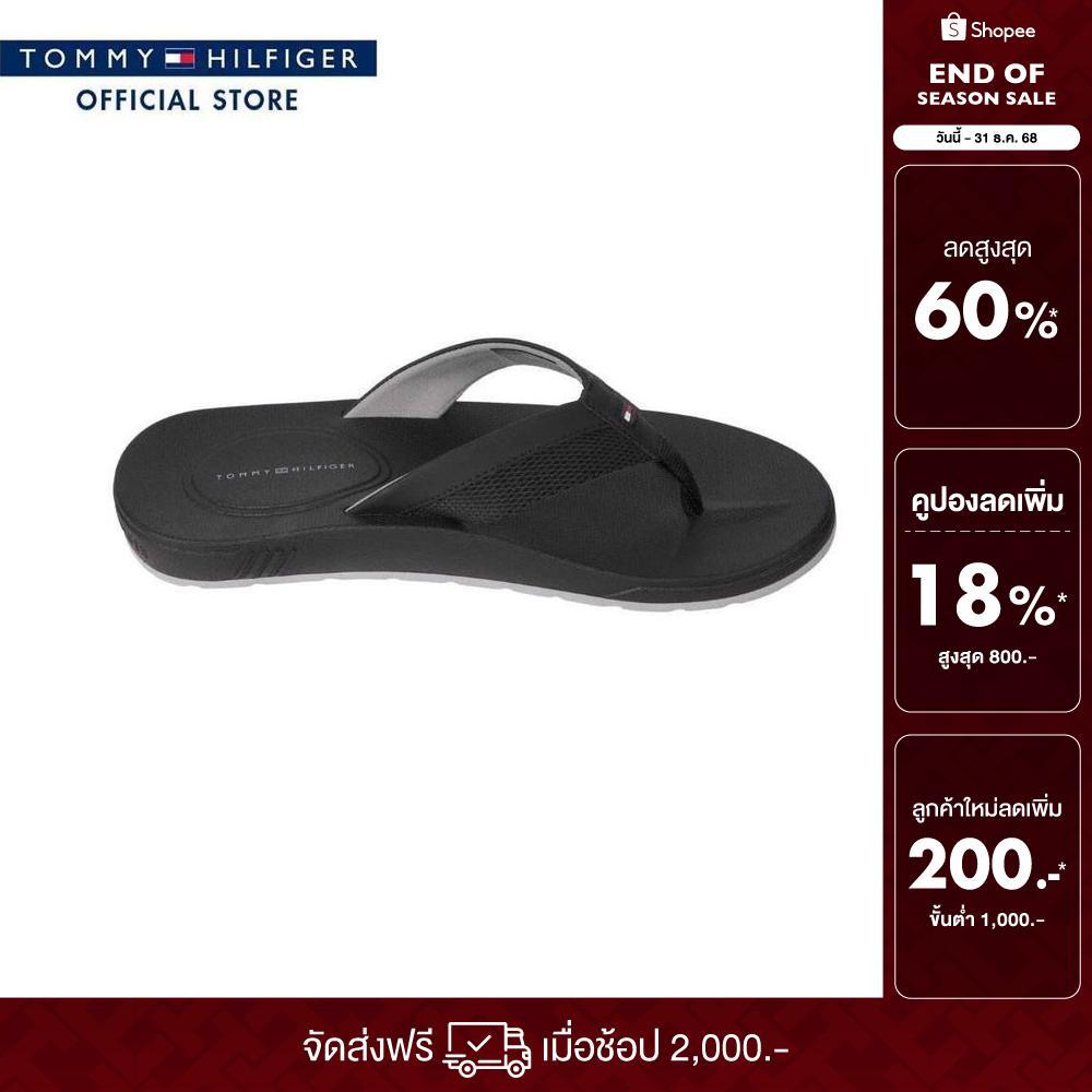 Tommy Hilfiger รองเท้าแตะ ผู้ชาย รุ่น FM0FM05361 BDS - สีดำ