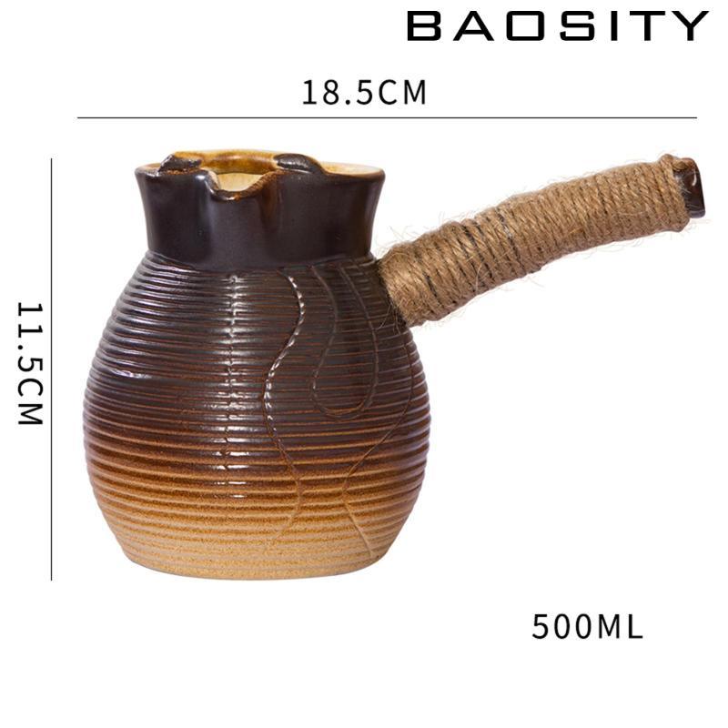 [ความเบา] กาน้ําชาเซรามิกกาต้มน้ําชาด้ามยาวเครื่องชงชากาต้มน้ําใบชาทนทานชา - รูปที่ 7