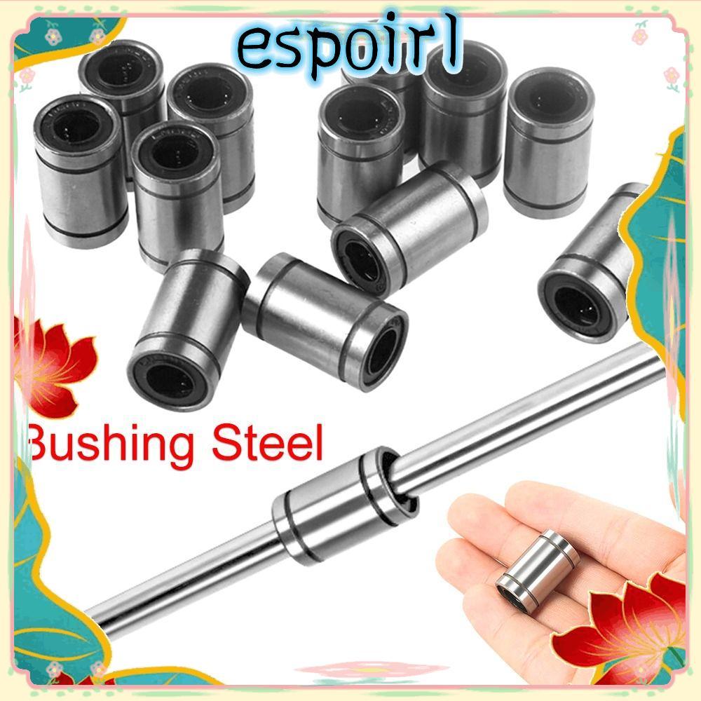 ESPOIR บูชเหล็กโครเมียมทนทาน CNC Part LM3UU LM4UU LM5UU LM6UU