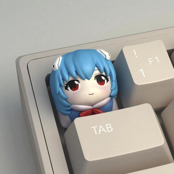 คีย์แคป คีย์แคปลาย Eva Keycap Ayapoli Keycap Neon Genesis Evangelion Keycap Creative Keycap คีย์บอร์