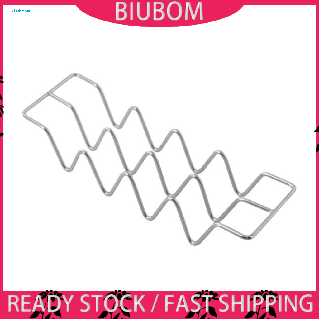 Taco Shell Maker Taco Stand สแตนเลส Taco Stand Holder ถือ 4 Tacos เครื่องล้างจานปลอดภัยอุปกรณ์ครัวสํ