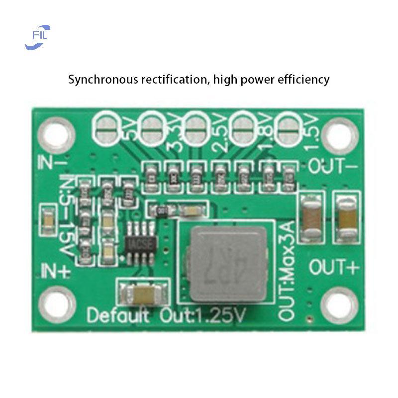 FIL DC Step-down Power Converter Board 5 ~ 16 V ถึง 1.25 V 1.5 V 1.8 V 2.5 V 3.3 V 5 V 3A OP