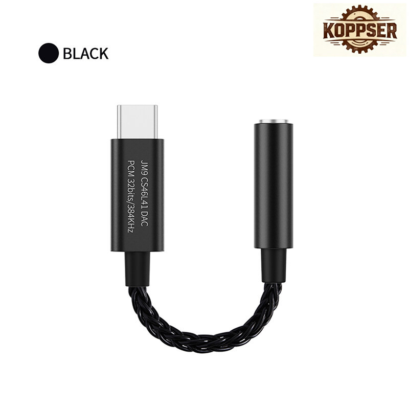 Local JCALLY JM9 jenis-C ke 3.5mm kabel Adapter DAC Chip CS46L41 untuk Android Hi-res Earphone sokon