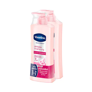 Vaseline วาสลีน เฮลธี้ ไบรท์ ยูวี เอ็กซ์ตร้า ไบรท์เทนนิ่ง กลูต้า เซราไมด์ 300 มล.แพ็คคู่