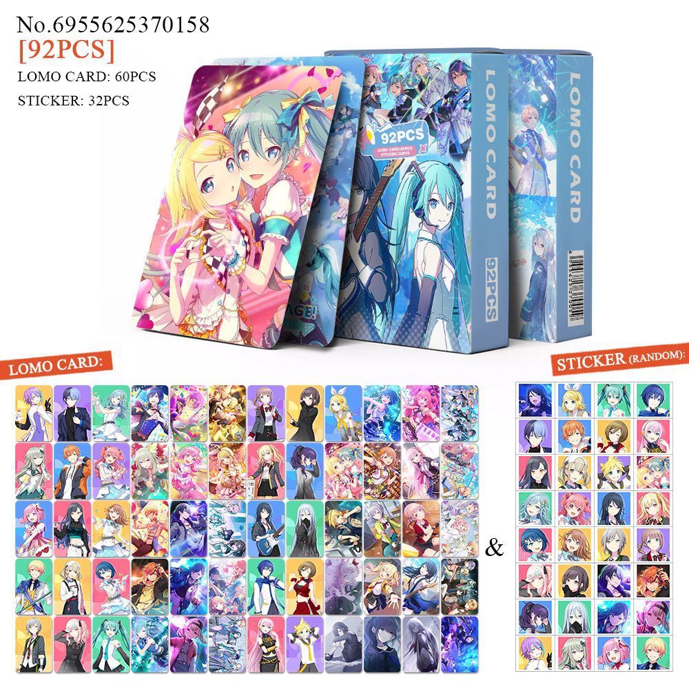 30-96 ชิ้น Manhwa Manga Neon Genesis Evangelion Lomo การ์ดโครงการ Sekai สีสันเวที! ฟีท. Hatsune Miku