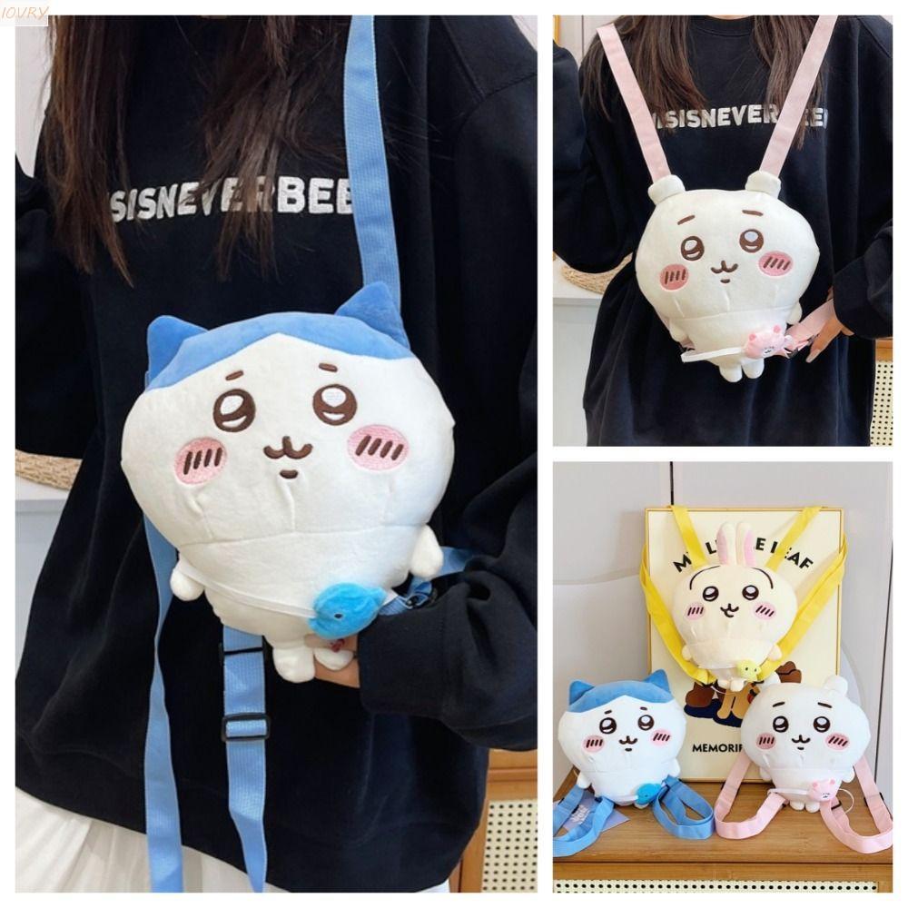 IVORY Kawaii Usagi กระเป๋าน่ารัก.Crossbody Cartoon Plush กระเป๋าสำหรับผู้หญิง