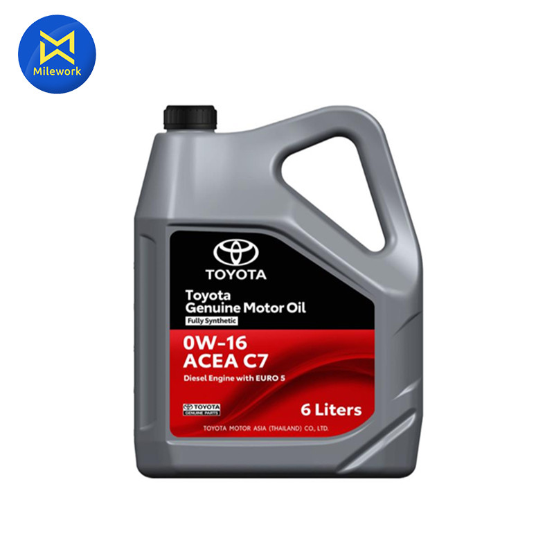 TOYOTA น้ำมันเครื่องดีเซลสังเคราะห์แท้ 0W16 C7  /มาตรฐานยูโร 5 ขนาด 6 ลิตร (08880-80301)