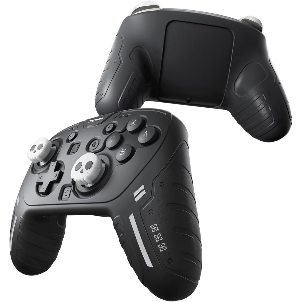 ฝาครอบป้องกันซิลิโคนสําหรับ SWITCH 2 Pro Controller, Soft Anti-Slip Grip Skin Case 2 Skull Thumb Caps, กันกระแทกทนทานสําหรับ SWITCH 2 Pro