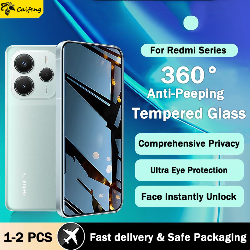 ฟิล์มป้องกันความเป็นส่วนตัวฟิล์มกันเสือกสำหรับ Redmi Note 14 14s 13 13R 12 Turbo 12R 12s 11 11s 11R 