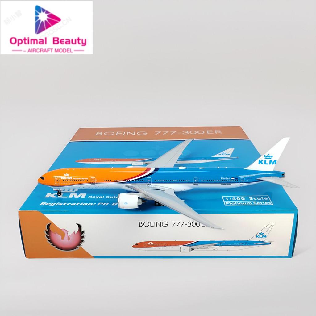 Phoenix 11860 1: 400 Dutch Airlines B777-300ER PH-BVA โมเดลเครื่องบินโลหะผสม