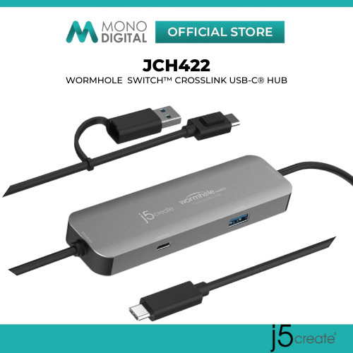J5CREATE JCH422 / JCH462 USB-C MULTIPORT SET – DUAL HDMI 4K ADAPTER + ฮับ 6-IN-1 พร้อม PD, USB 3.0 &