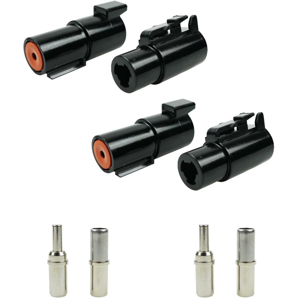 ST6287 1 Pin DTHD Connector 2 Sets IP67 Waterproof Single Terminal Connectors Fits for Heavy-Duty Ap