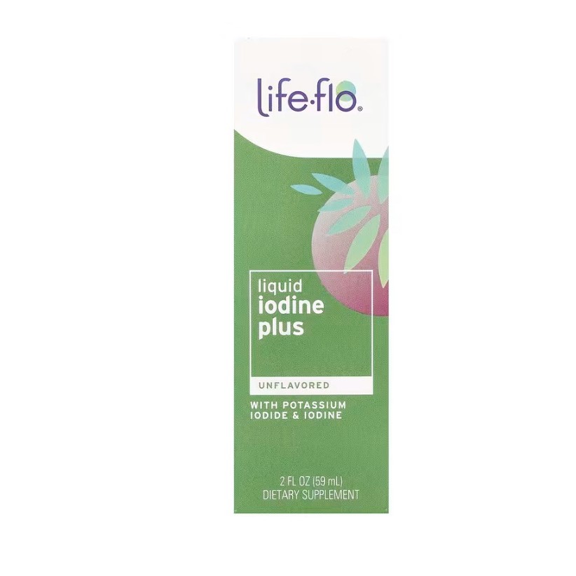 [ ไอโอดีน ] Life-flo, Liquid Iodine Plus, With Potassium Iodide & Iodine, Unflavored, 2 fl oz (59 ml